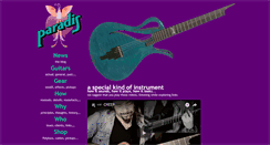 Desktop Screenshot of paradis-guitars.com